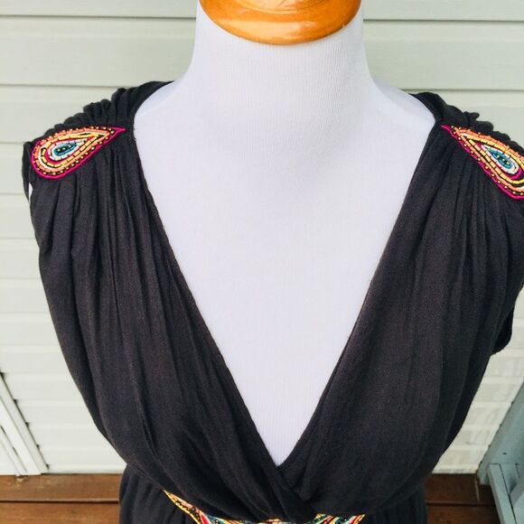 🌸French Con Grecian Toga embellished Dress 4 - Picture 6 of 7